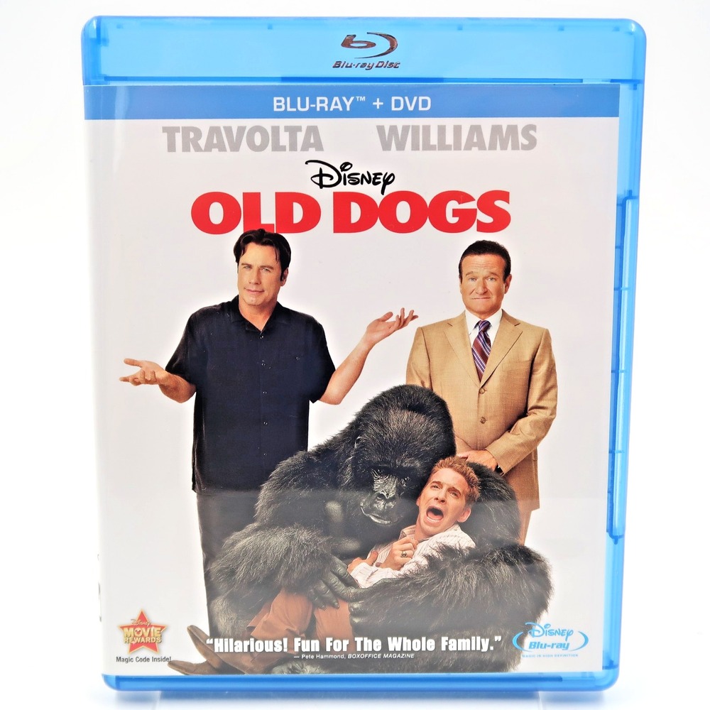 Old Dogs Blu-ray DVD 2010 2-Disc Combo Pack John Travolta Robin Williams Disney